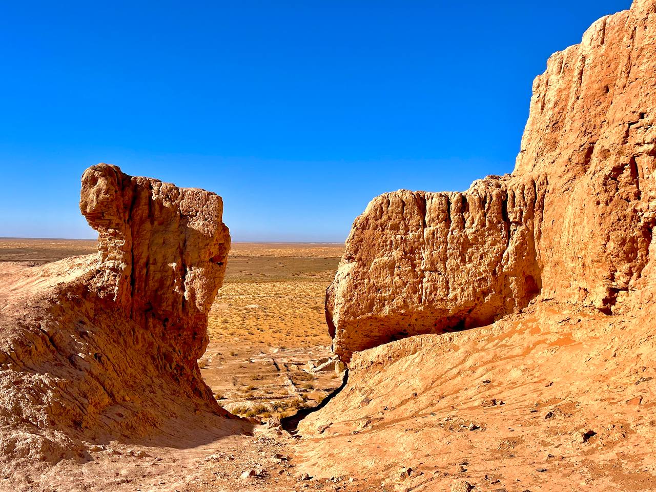 Khiva historic streets at golden hour